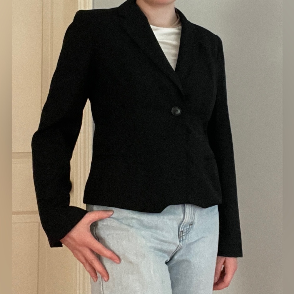 Black fitted blazer - Picture 2 of 4